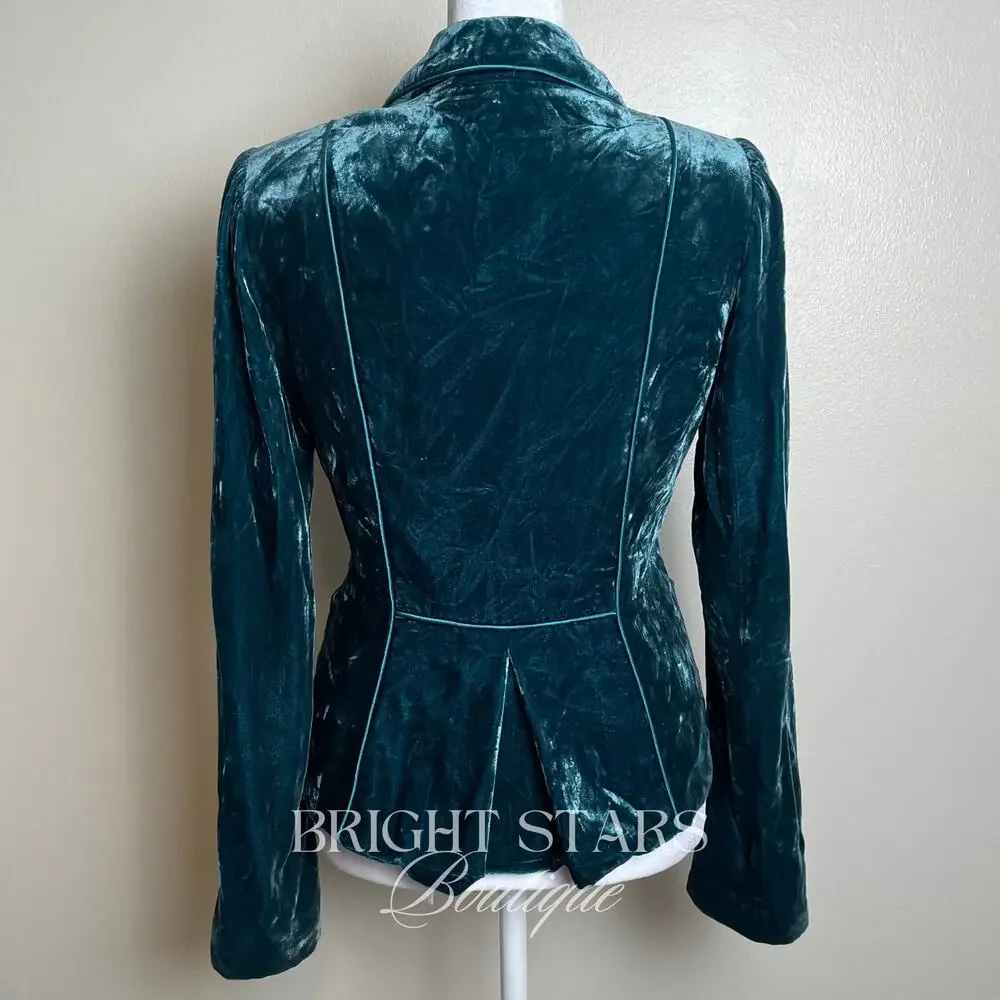 Extremely Rare Teal Velvet Blazer ASO Lorelai Gilmore Girls As Seen On Classic